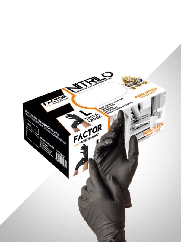 Guantes de Nitrilo Factor - Sin Polvo - Caja x100 unidades