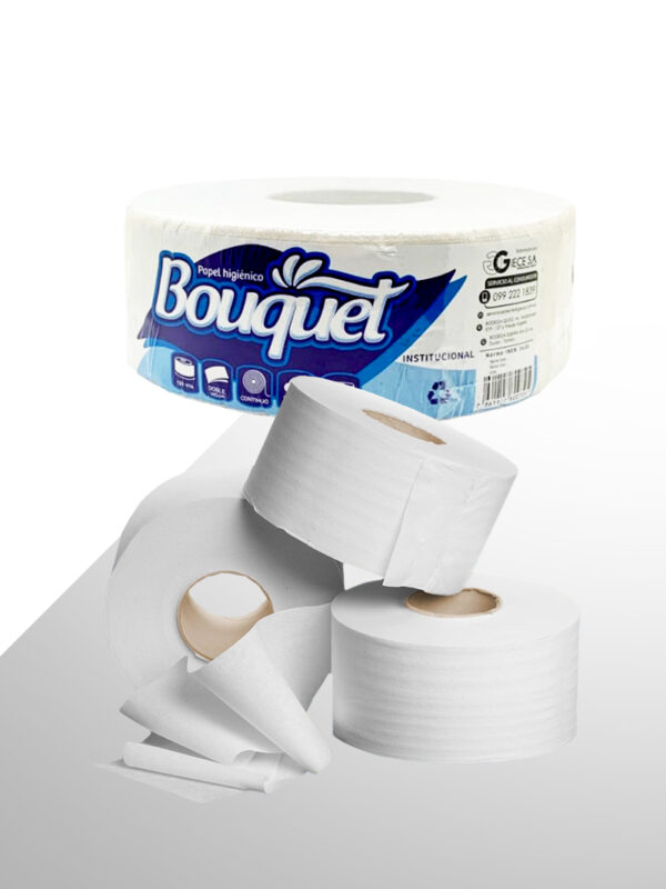 Papel Higiénico Industrial 180 mts – Rollo Grande y Rendidor