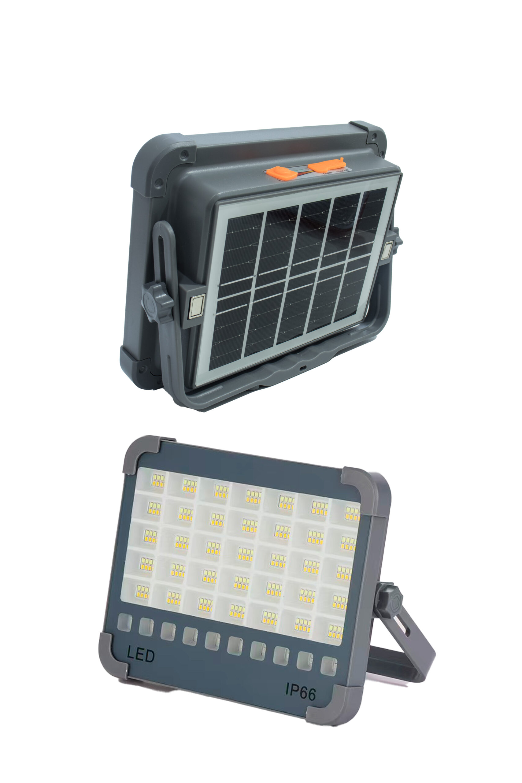 Reflector LED Solar Portátil IP66 | Recargable y Resistente Agua