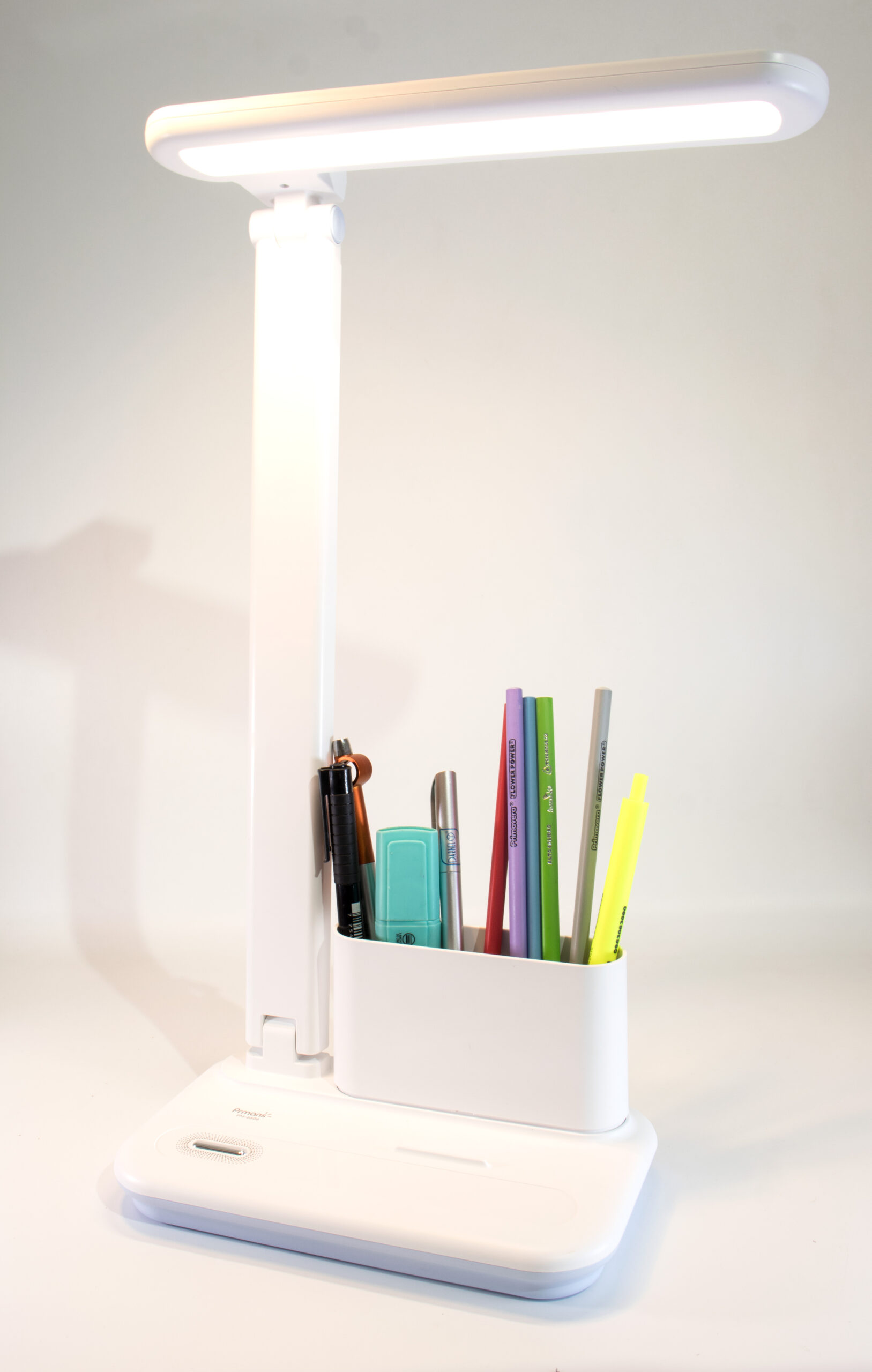 Lámpara de Escritorio LED con Portalápices y Control Táctil - Luz Regulable para Estudio y Oficina en Casa