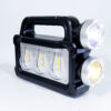 Linterna de Búsqueda LED Solar Multifuncional con 2 Focos, Luz Lateral y COB Recargable - Alta Potencia para Exteriores y Emergencias