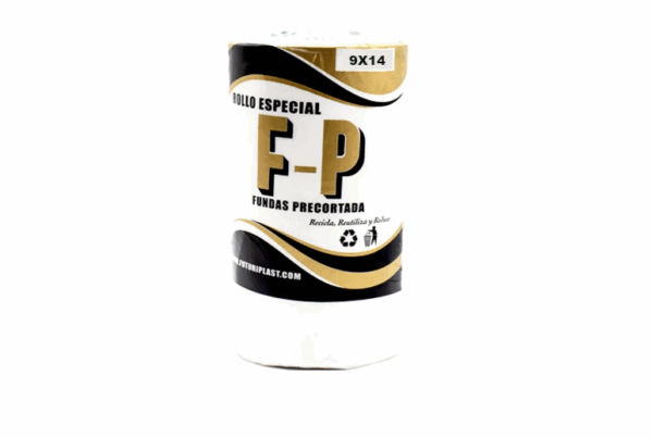 Rollo Especial Precortado Futuriplast 9x14: Fundas Robustas para Empaque y Protección Versátil
